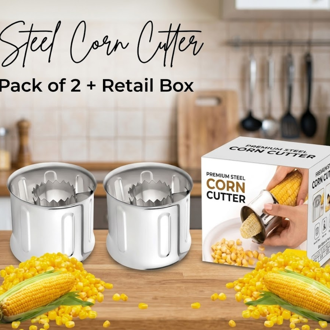 Premium Stainless Steel Sweet Corn Peeler Tool | Fresh & Boiled Bhutta Dana Remover Machine