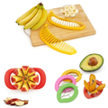 3-in-1 Fruit Slicer & Cutter Combo | Stainless Steel Apple Slicer, Mango Pit Remover & Banana Salad Chopper Tool
