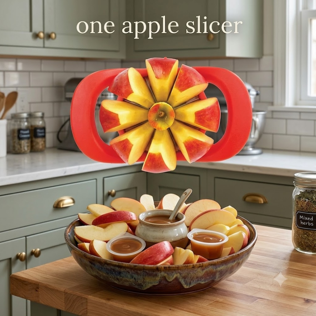 3-in-1 Fruit Slicer & Cutter Combo | Stainless Steel Apple Slicer, Mango Pit Remover & Banana Salad Chopper Tool