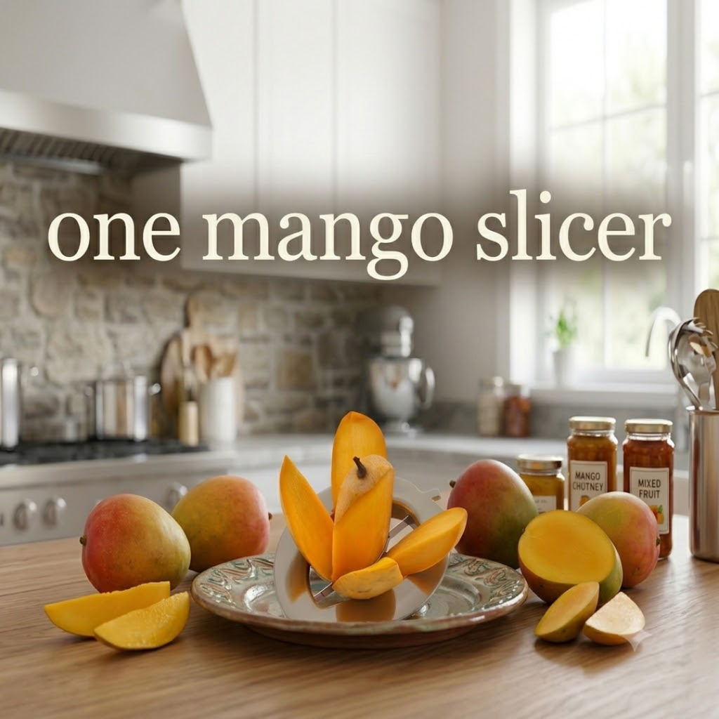 3-in-1 Fruit Slicer & Cutter Combo | Stainless Steel Apple Slicer, Mango Pit Remover & Banana Salad Chopper Tool