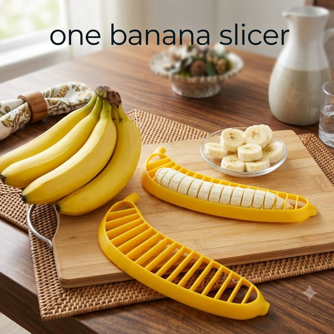 3-in-1 Fruit Slicer & Cutter Combo | Stainless Steel Apple Slicer, Mango Pit Remover & Banana Salad Chopper Tool