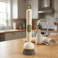 2-in-1 Dish Cleaning Brush with Detachable Soap Dispenser Handle | (For Hygienic Loved Homes)