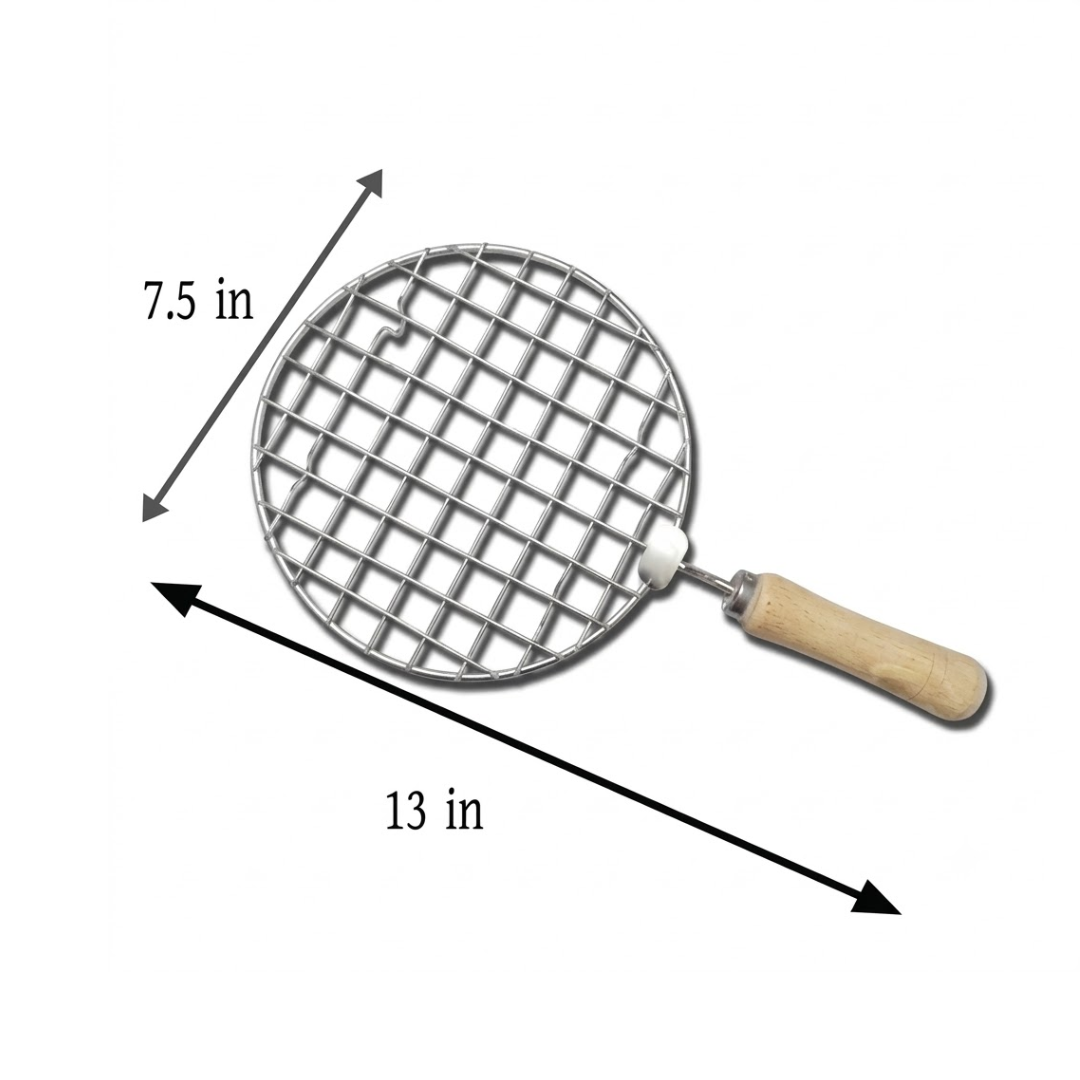 Stainless Steel Multi-Purpose Roasting Grill/Jali | For Rotis, Papads, Paneer Tikka, Vegetables & more