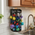 Wall-Mounted Grocery Bag Dispenser & Multipurpose Kitchen Plastic Bag Organizer