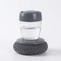 Dishwash Liquid Dispenser with Wire Scrubber Brush | For Kadai/Utensils and Sink Cleaning