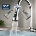 Universal 360° Rotating Tap Extender for Kitchen Sink 3 Water Spray Modes Anti-Splash Faucet Aerator Nozzle