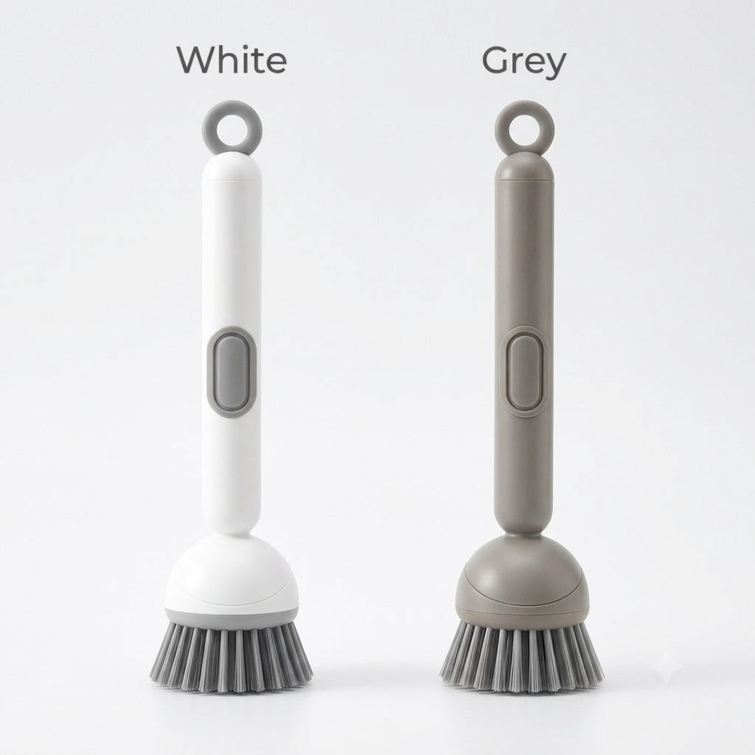 2-in-1 Dish Cleaning Brush with Detachable Soap Dispenser Handle | (For Hygienic Loved Homes)